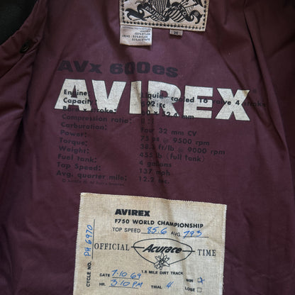 Avirex 'Daytona to LA' Leather Biker Jacket - M