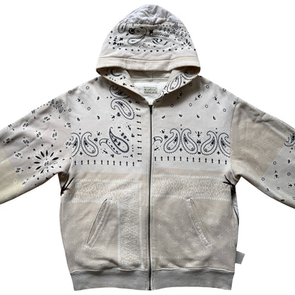 Kapital Bandana Quilted Shell Hoodie - L