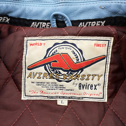 Avirex New York Leather Varsity Jacket - L