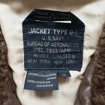 Avirex 1987 Top Gun Russian G-1 Flight Jacket - S / M