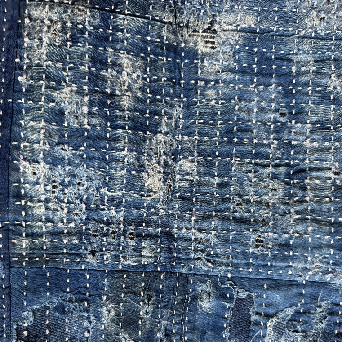 Japanese Boro Denim Work Chore Jacket - M