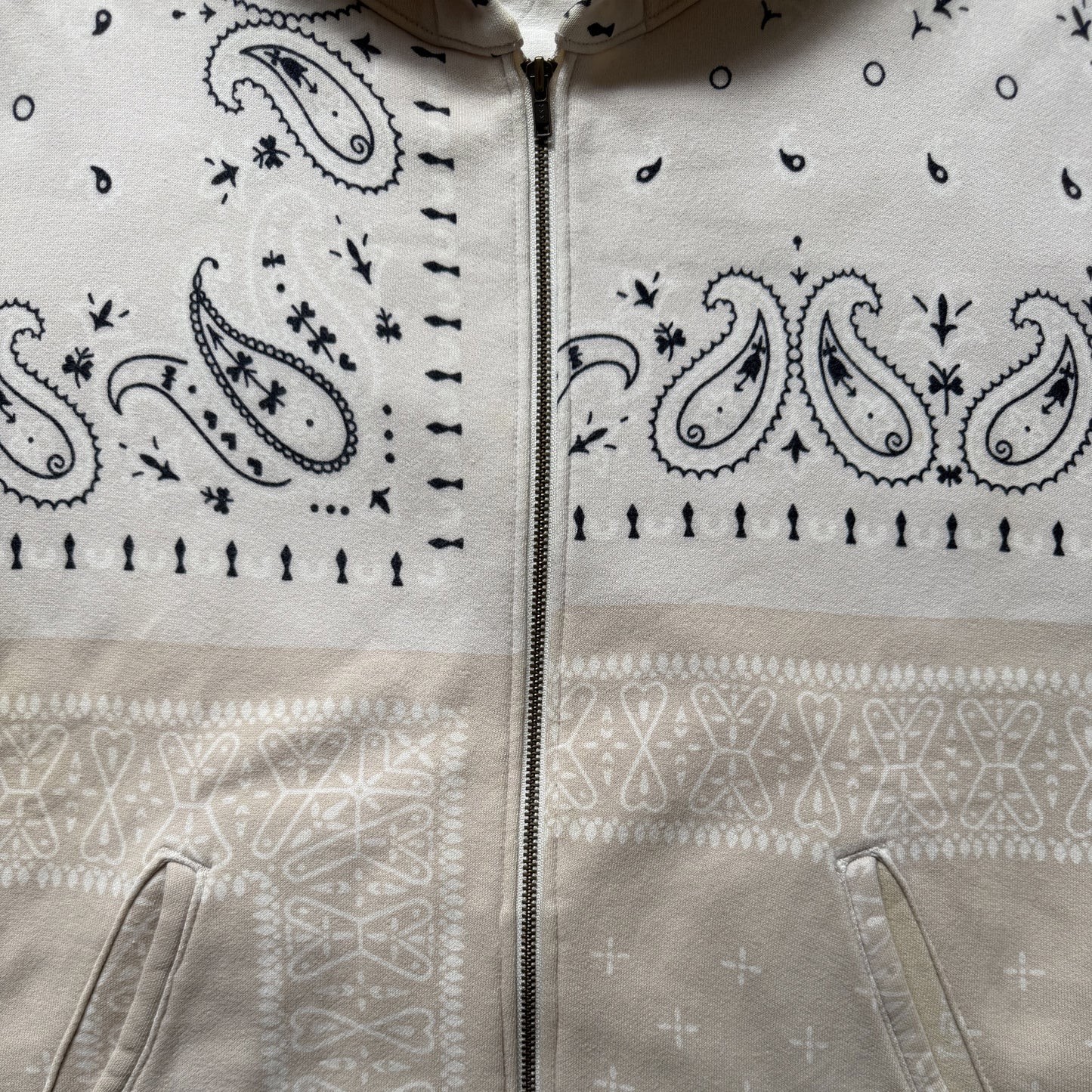 Kapital Bandana Quilted Shell Hoodie - L