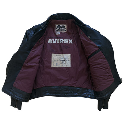 Avirex 'Daytona to LA' Leather Biker Jacket - M