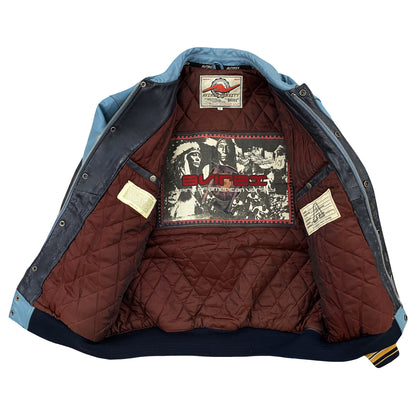 Avirex New York Leather Varsity Jacket - L