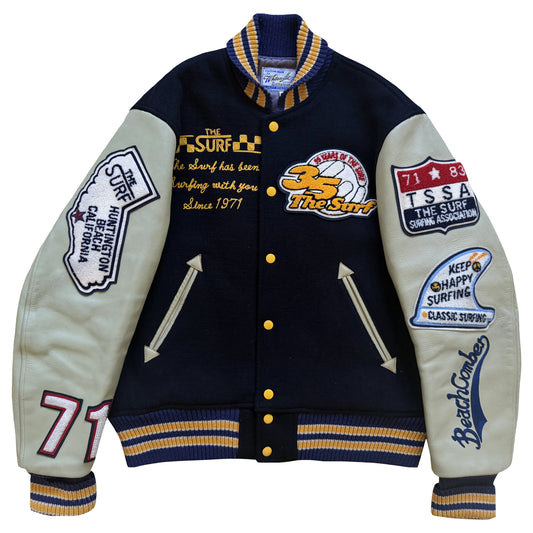 Whitesville 'Tokyo Surf Shop' Varsity Jacket - L