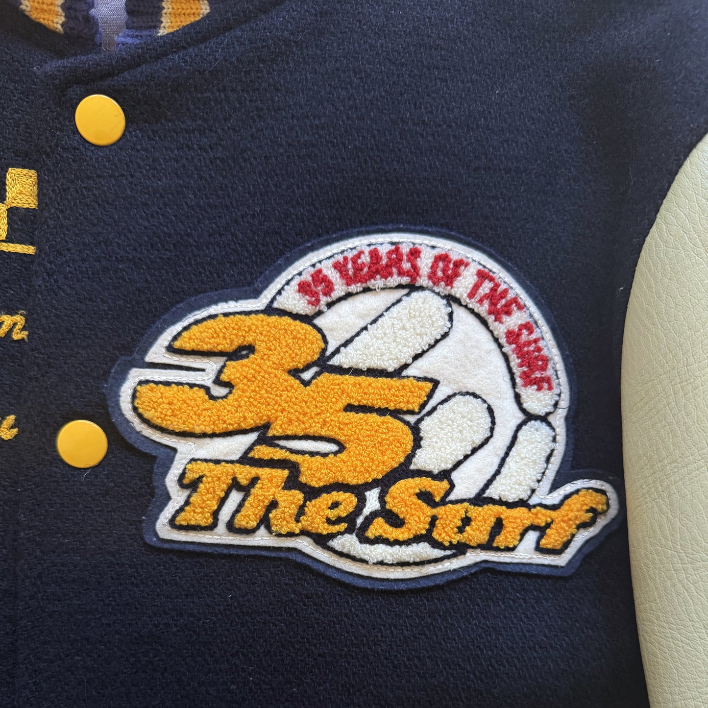 Whitesville 'Tokyo Surf Shop' Varsity Jacket - L