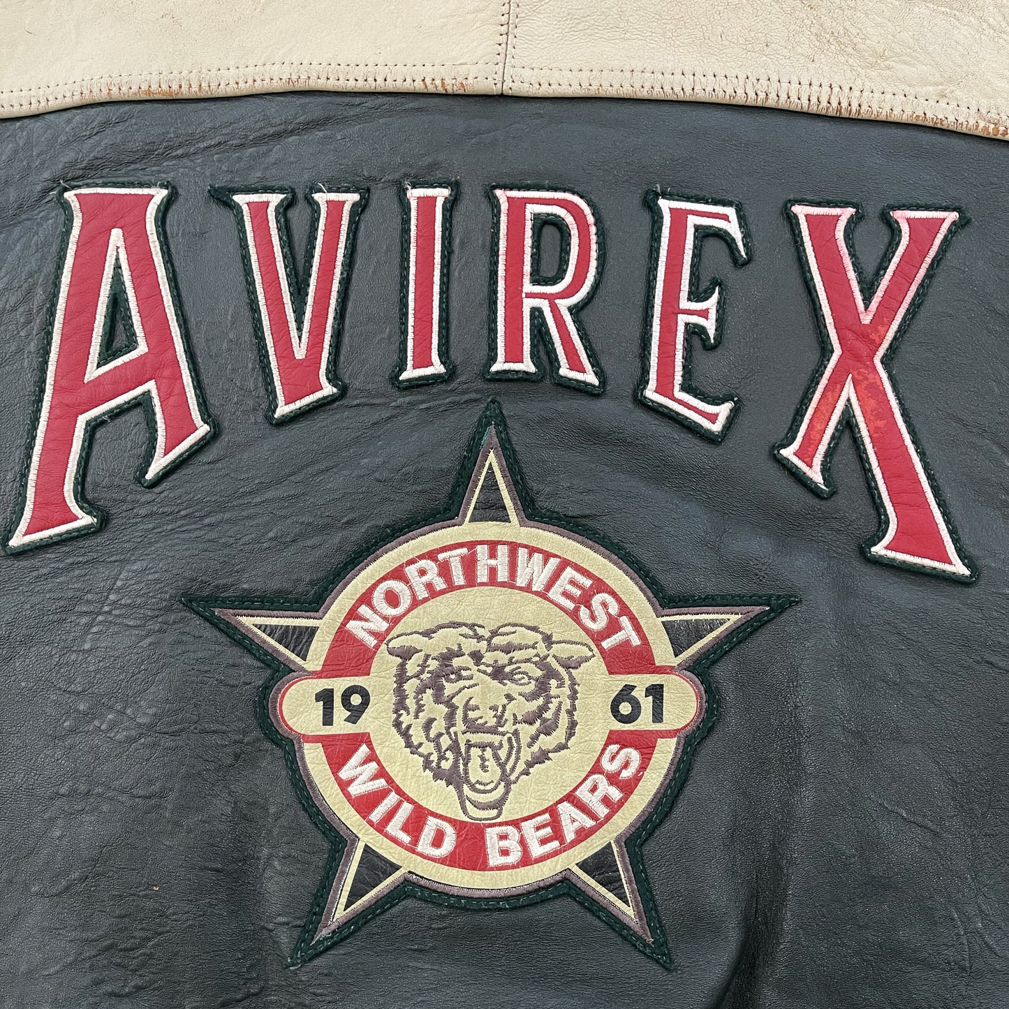 Avirex Leather Varsity Jacket