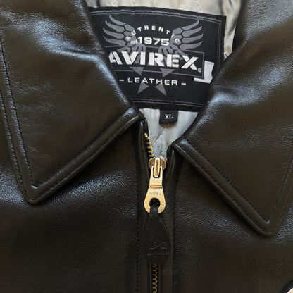 Avirex 'Gathering of The Tribes' Leather Varsity Jacket - XL