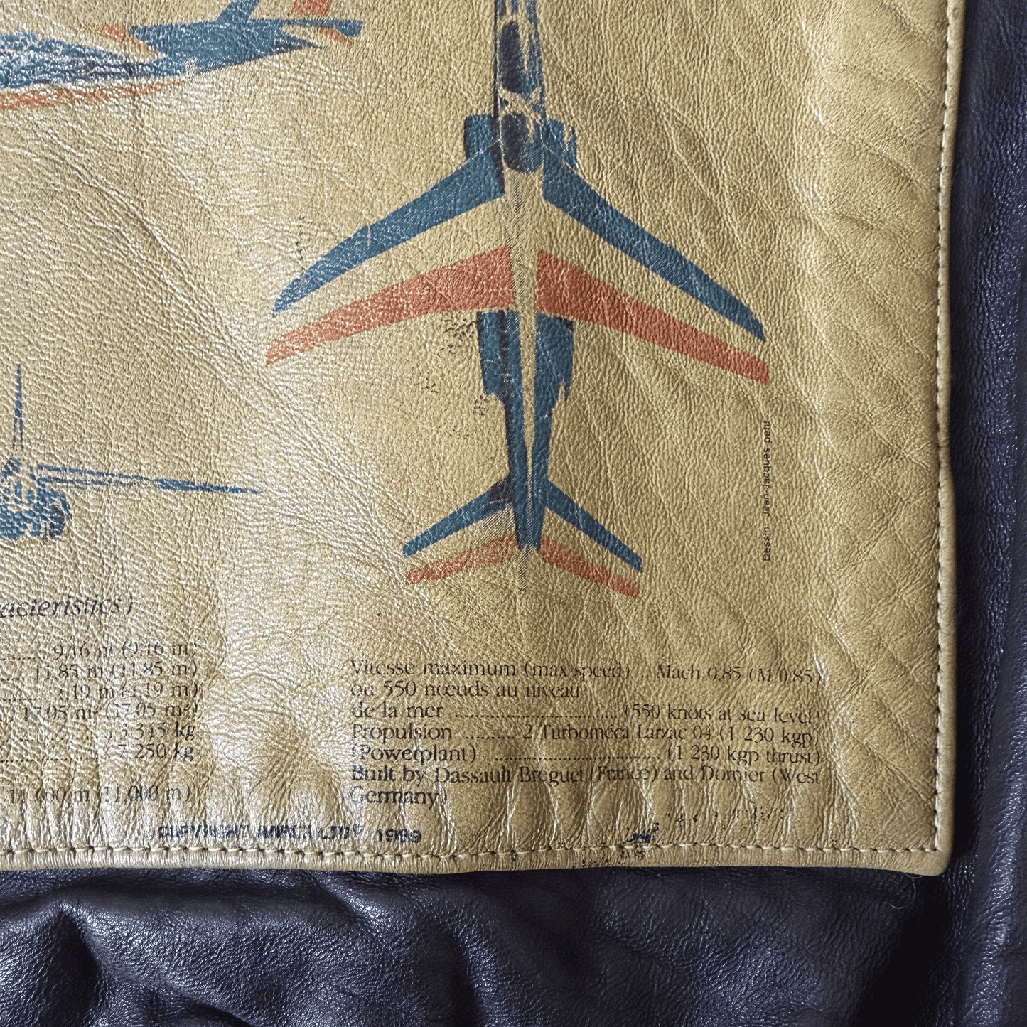 Avirex 1988 'Patrouille de France' A2 Leather Flight Jacket - S / M