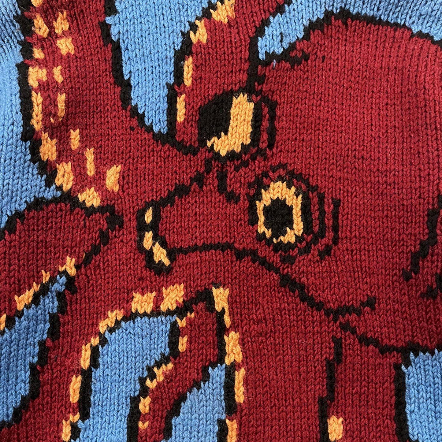 Evisu Octopus Cowichan Knitted Cardigan - M