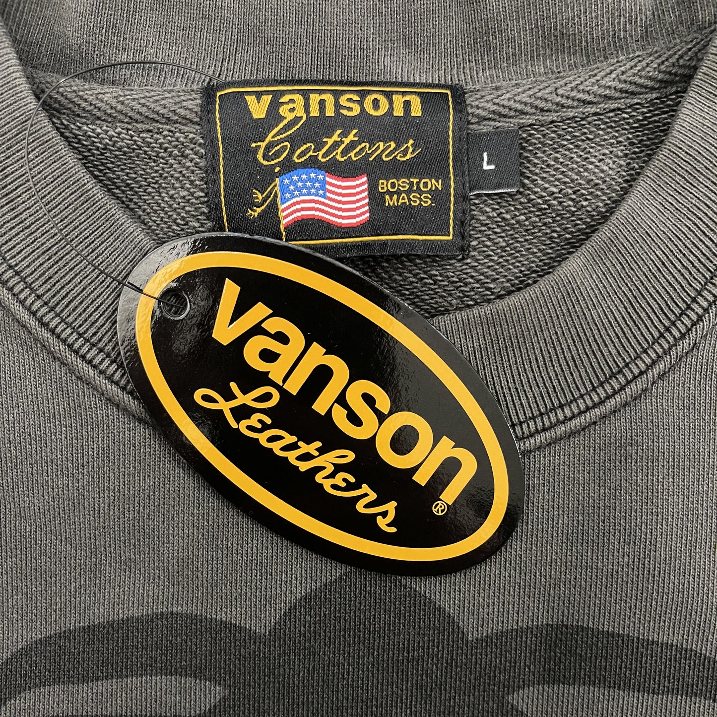 Vanson Leathers Skeleton Crewneck Jumper - L