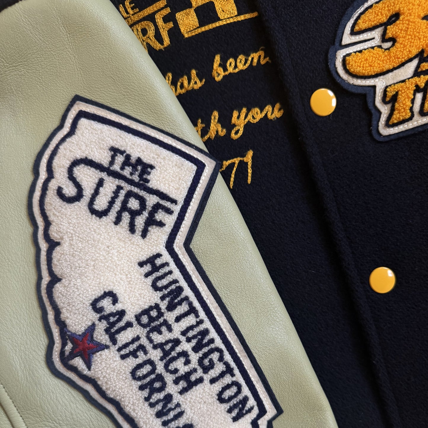 Whitesville 'Tokyo Surf Shop' Varsity Jacket - L