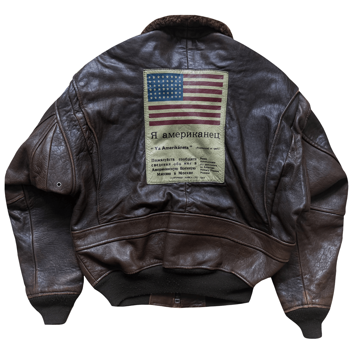 Avirex 1987 Top Gun Russian G-1 Flight Jacket - S / M