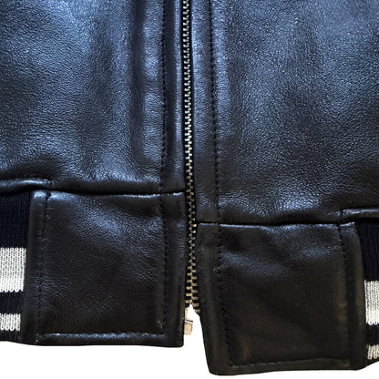 Avirex 'Gathering of The Tribes' Leather Varsity Jacket - XL