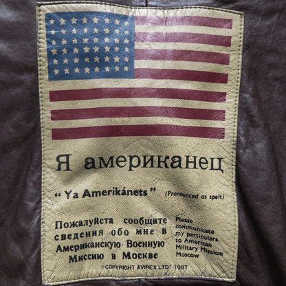 Avirex 1987 Top Gun Russian G-1 Flight Jacket - S / M