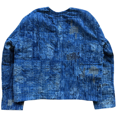 Japanese Boro Denim Work Chore Jacket - M