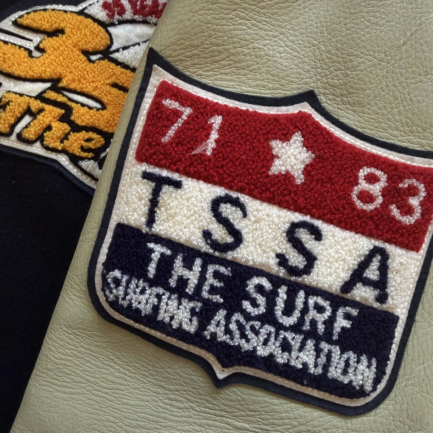 Whitesville 'Tokyo Surf Shop' Varsity Jacket - L
