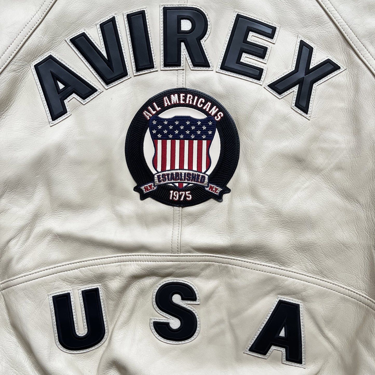 Avirex Icon Leather Varsity Jacket - M / L