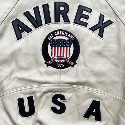 Avirex Icon Leather Varsity Jacket - M / L