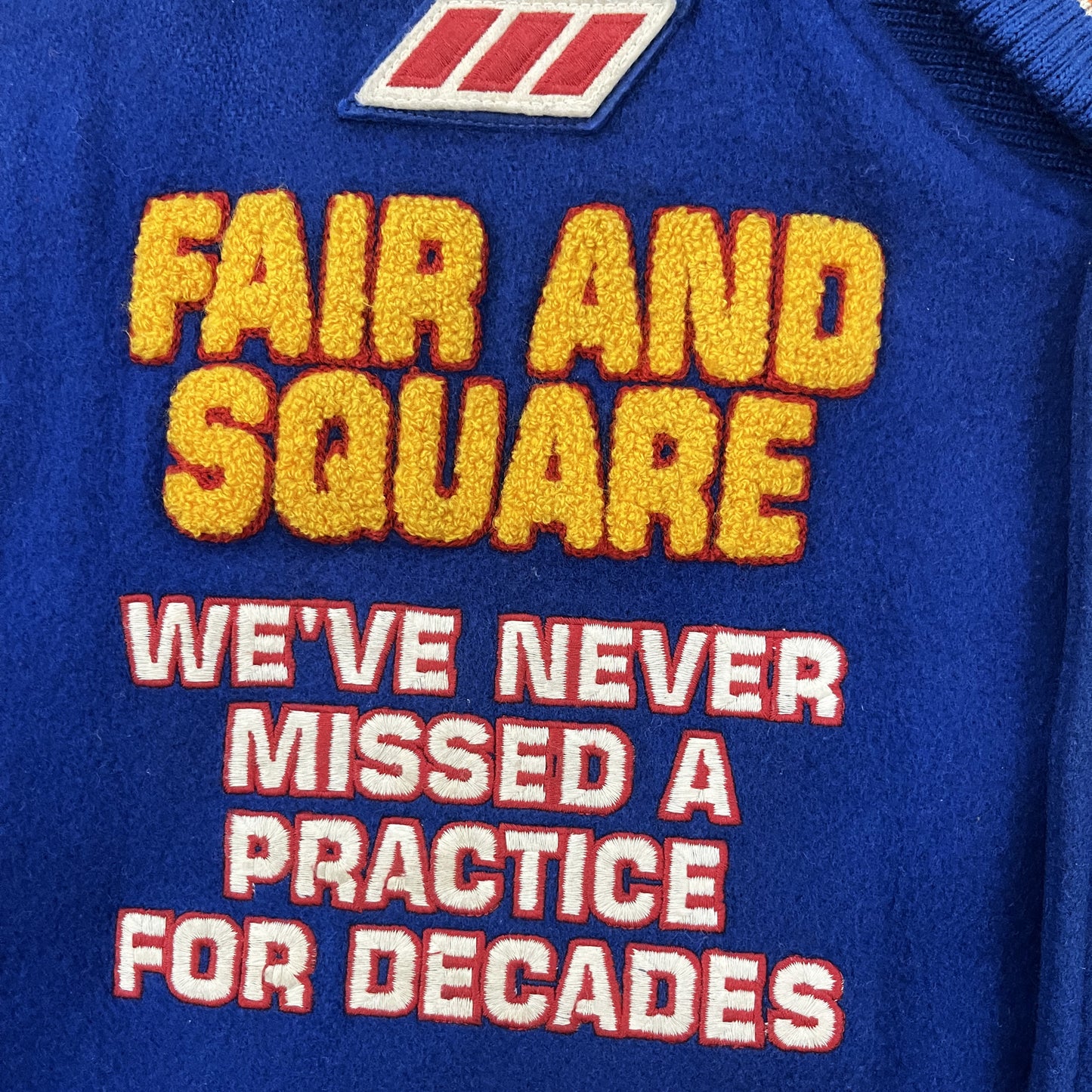 Champion 'Fair and Square Champion' Varsity Jacket - M
