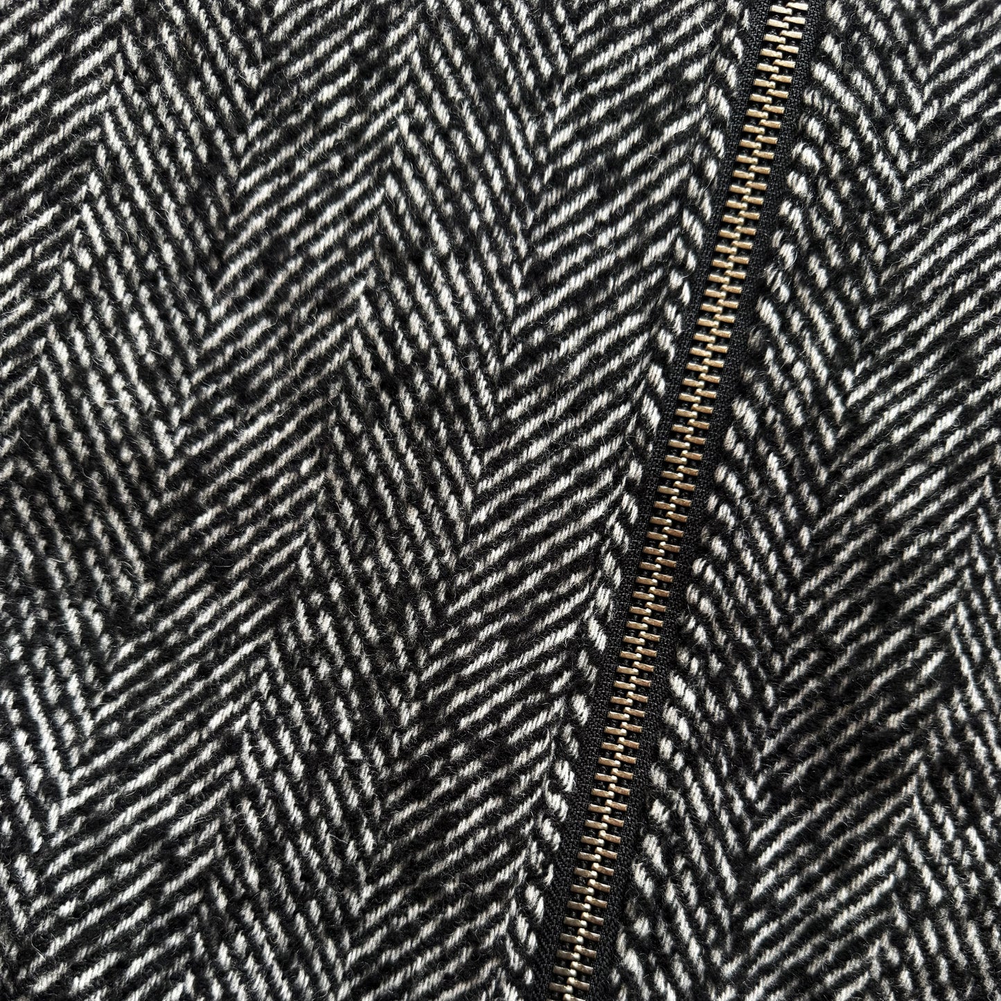 Vanson Leathers Tweed Wool Bomber Jacket - M