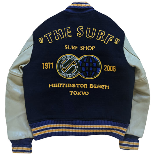 Whitesville 'Tokyo Surf Shop' Varsity Jacket - L