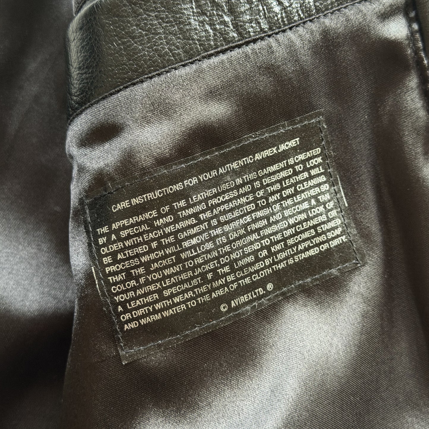 Avirex 'Royal Flush' Leather Varsity Jacket - L