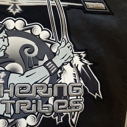 Avirex 'Gathering of The Tribes' Leather Varsity Jacket - XL