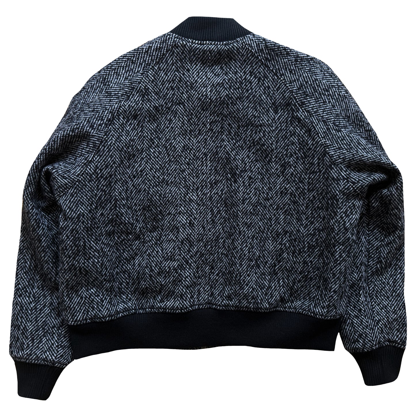 Vanson Leathers Tweed Wool Bomber Jacket - M