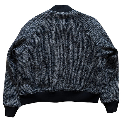 Vanson Leathers Tweed Wool Bomber Jacket - M