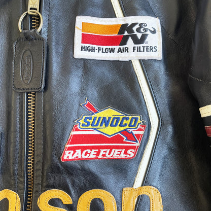 Vanson Leathers 'One Star' Motorcycle Racer Jacket - L