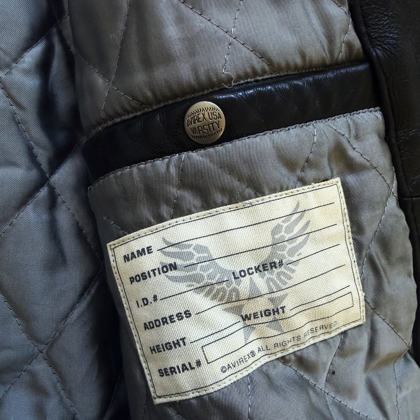 Avirex 'Gathering of The Tribes' Leather Varsity Jacket - XL