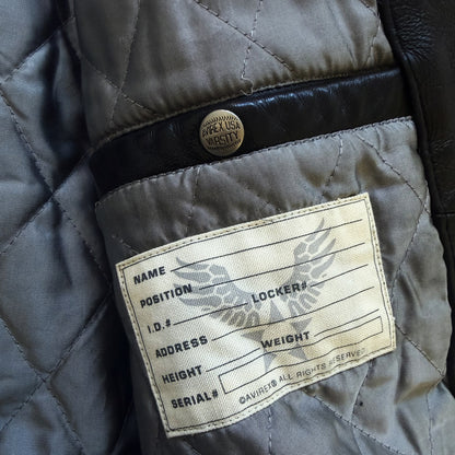 Avirex 'Gathering of The Tribes' Leather Varsity Jacket - XL