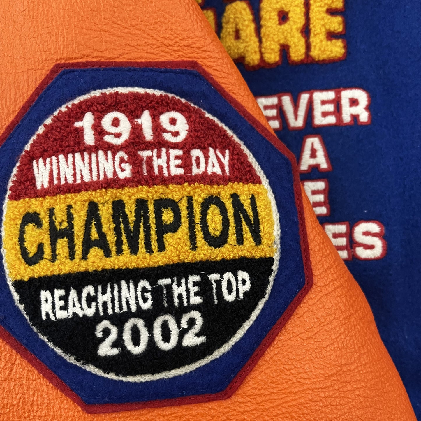 Champion 'Fair and Square Champion' Varsity Jacket - M
