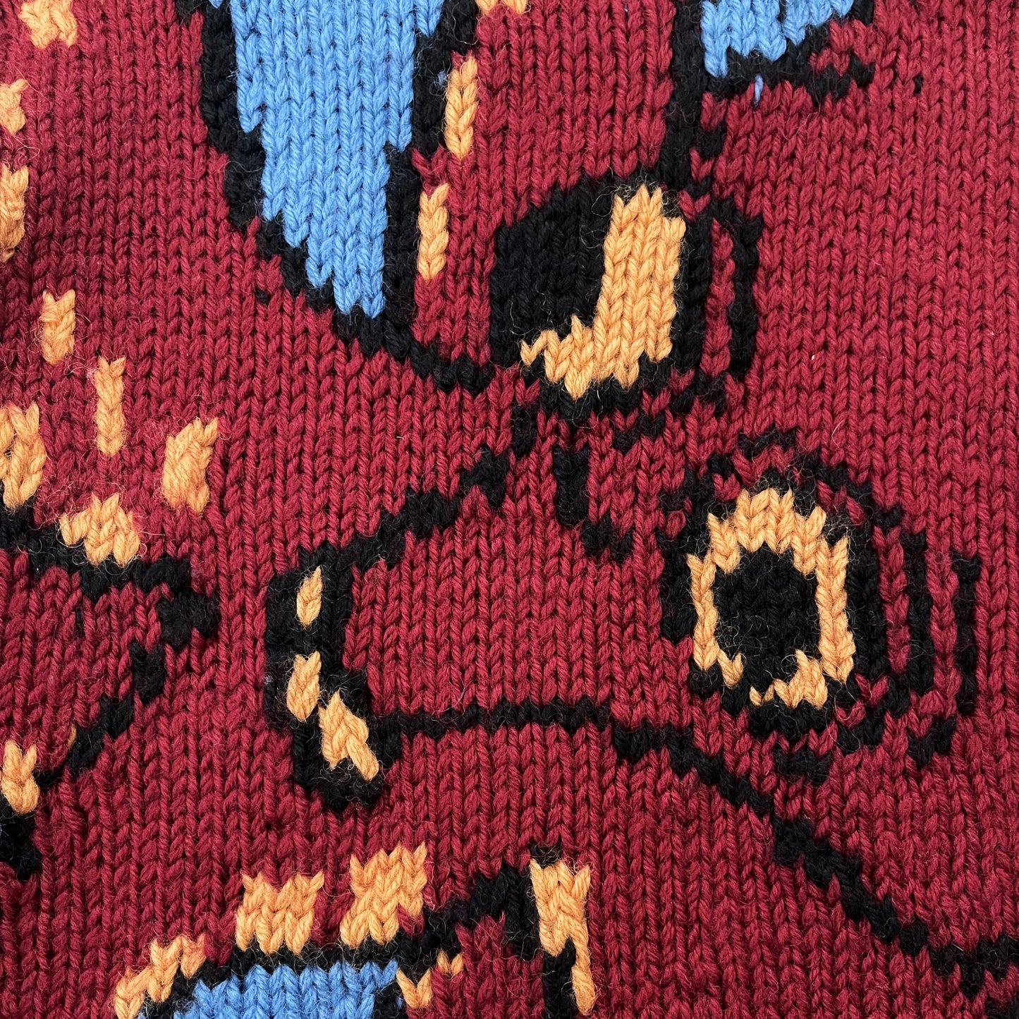 Evisu Octopus Cowichan Knitted Cardigan - M