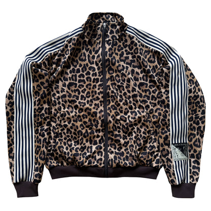 Kapital Smooth Jersey Stuntman & Woman Leopard Track Jacket - L