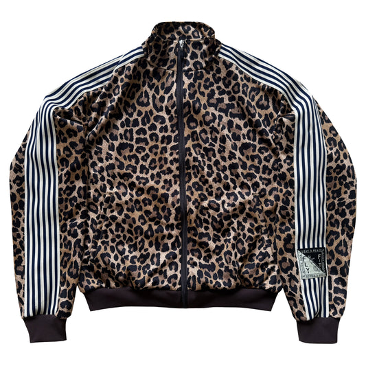 Kapital Smooth Jersey Stuntman & Woman Leopard Track Jacket - L