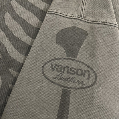Vanson Leathers Skeleton Crewneck Jumper - L