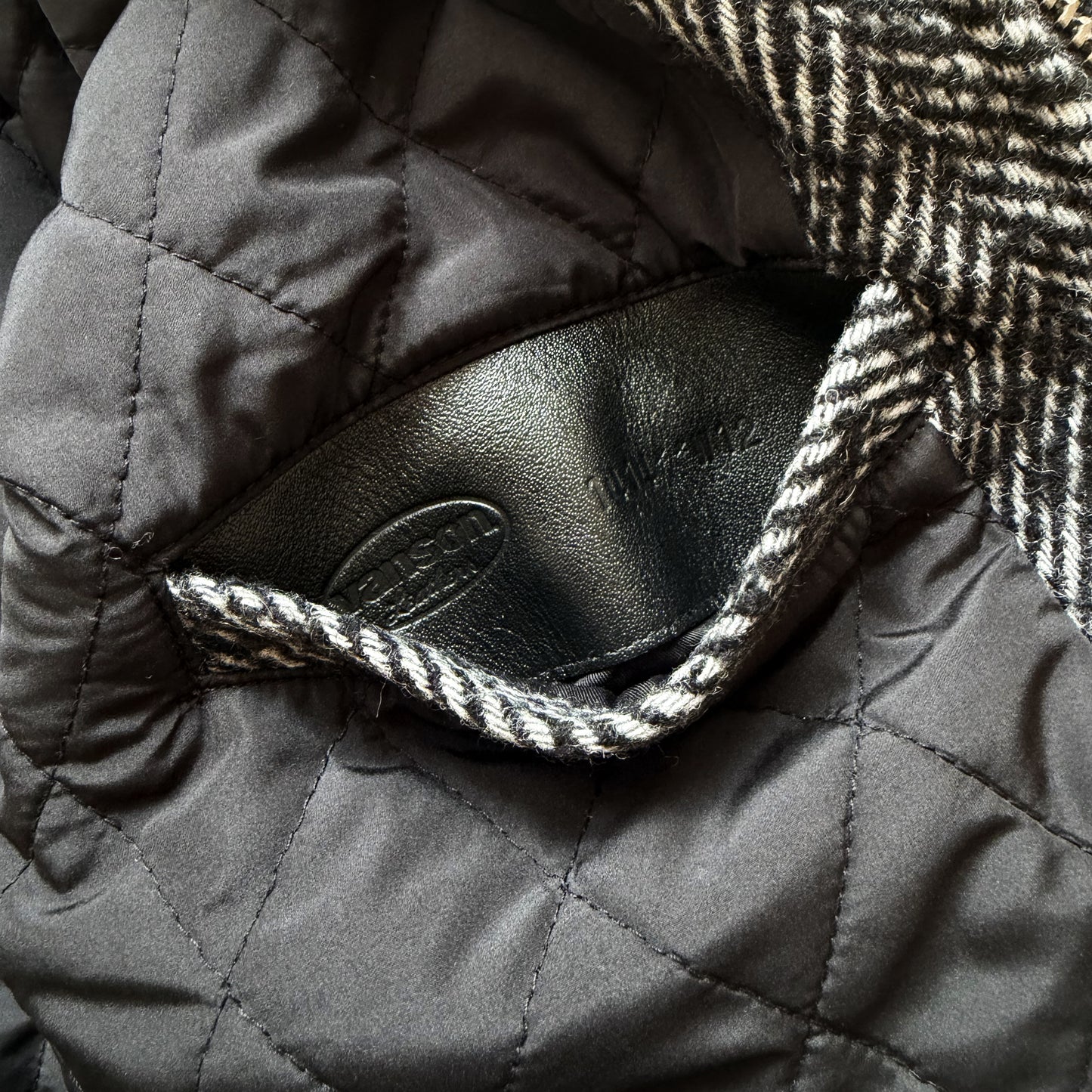 Vanson Leathers Tweed Wool Bomber Jacket - M