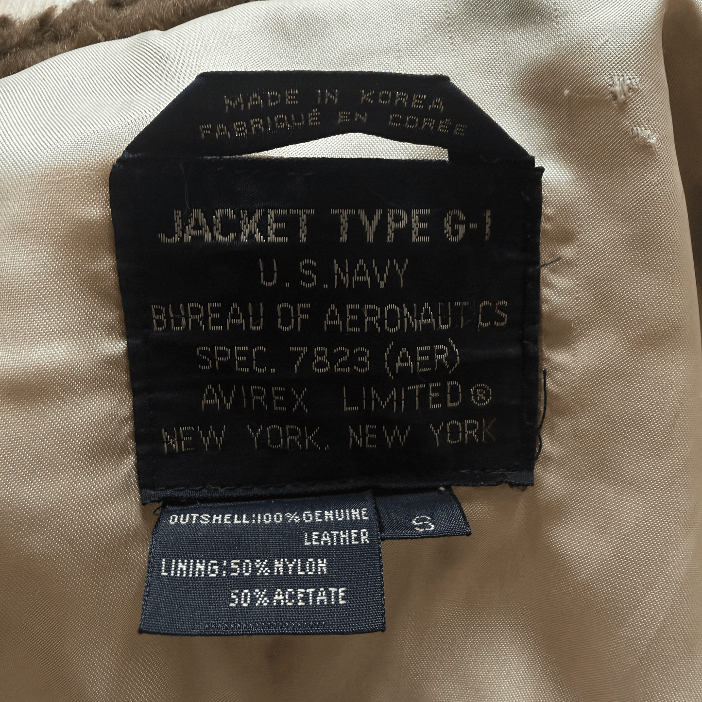 Avirex 1987 Top Gun Russian G-1 Flight Jacket - S / M