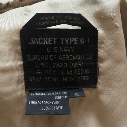 Avirex 1987 Top Gun Russian G-1 Flight Jacket - S / M