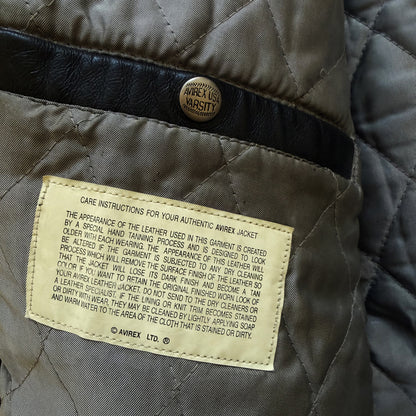 Avirex 'Gathering of The Tribes' Leather Varsity Jacket - XL