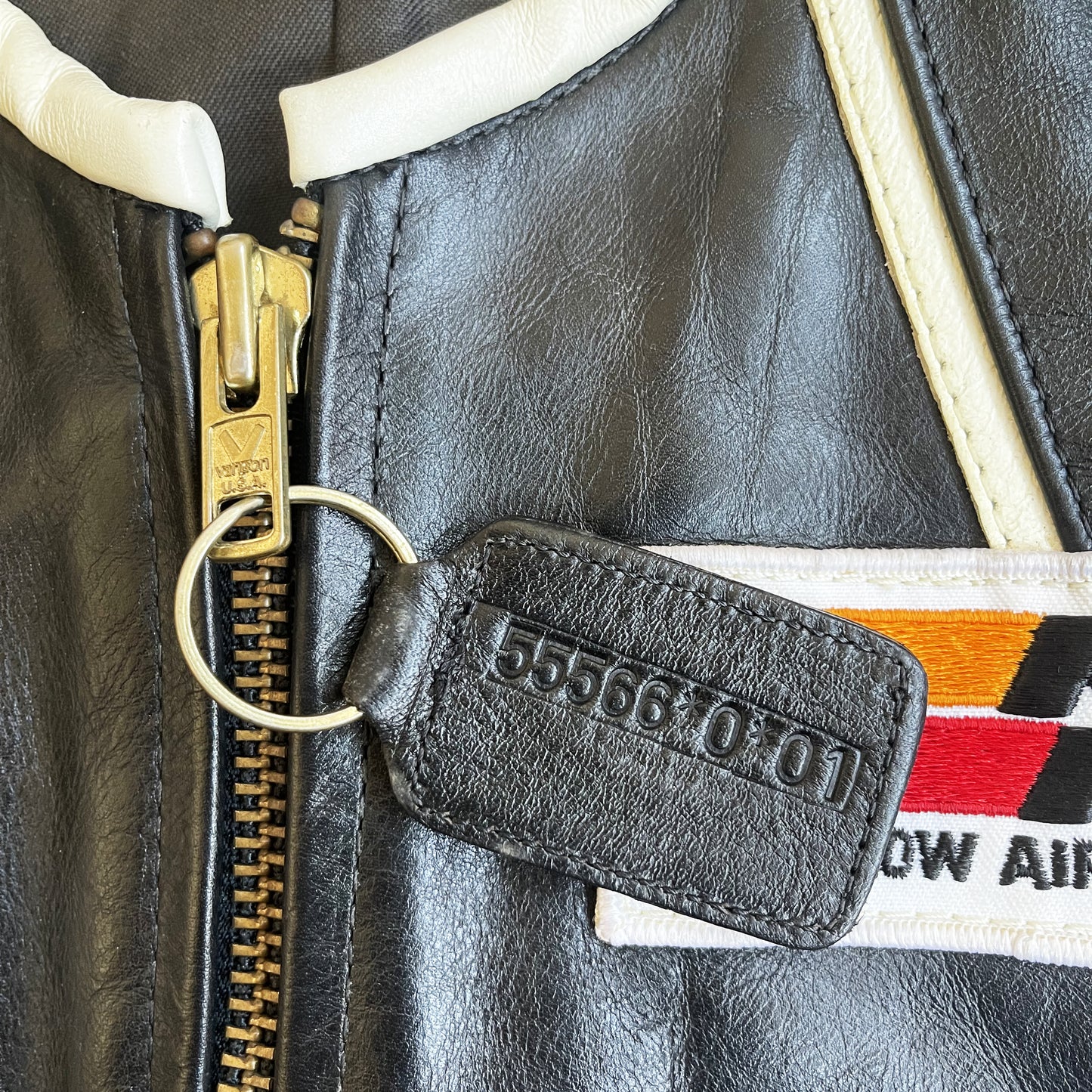 Vanson Leathers 'One Star' Motorcycle Racer Jacket - L