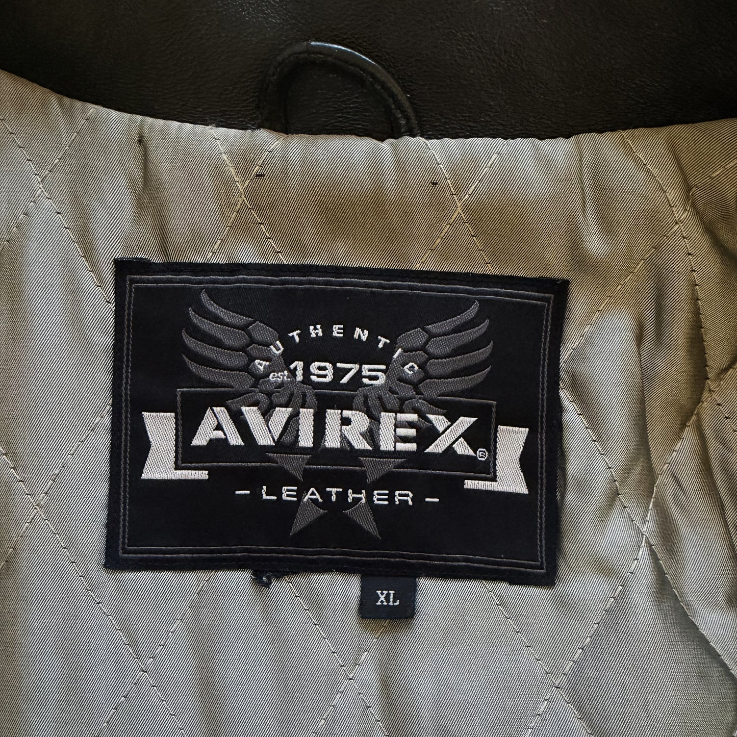 Avirex 'Gathering of The Tribes' Leather Varsity Jacket - XL