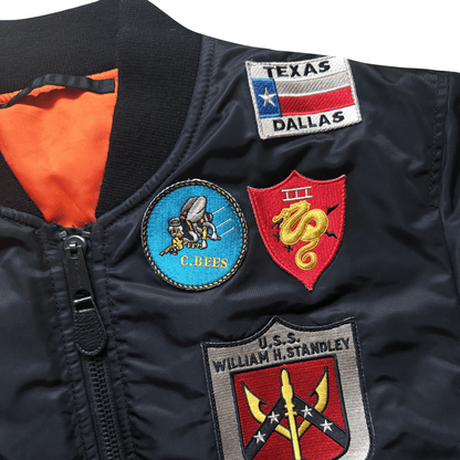 Avirex Top Gun MA1 Flight Bomber Jacket Far East Cruise Gavelston - XL