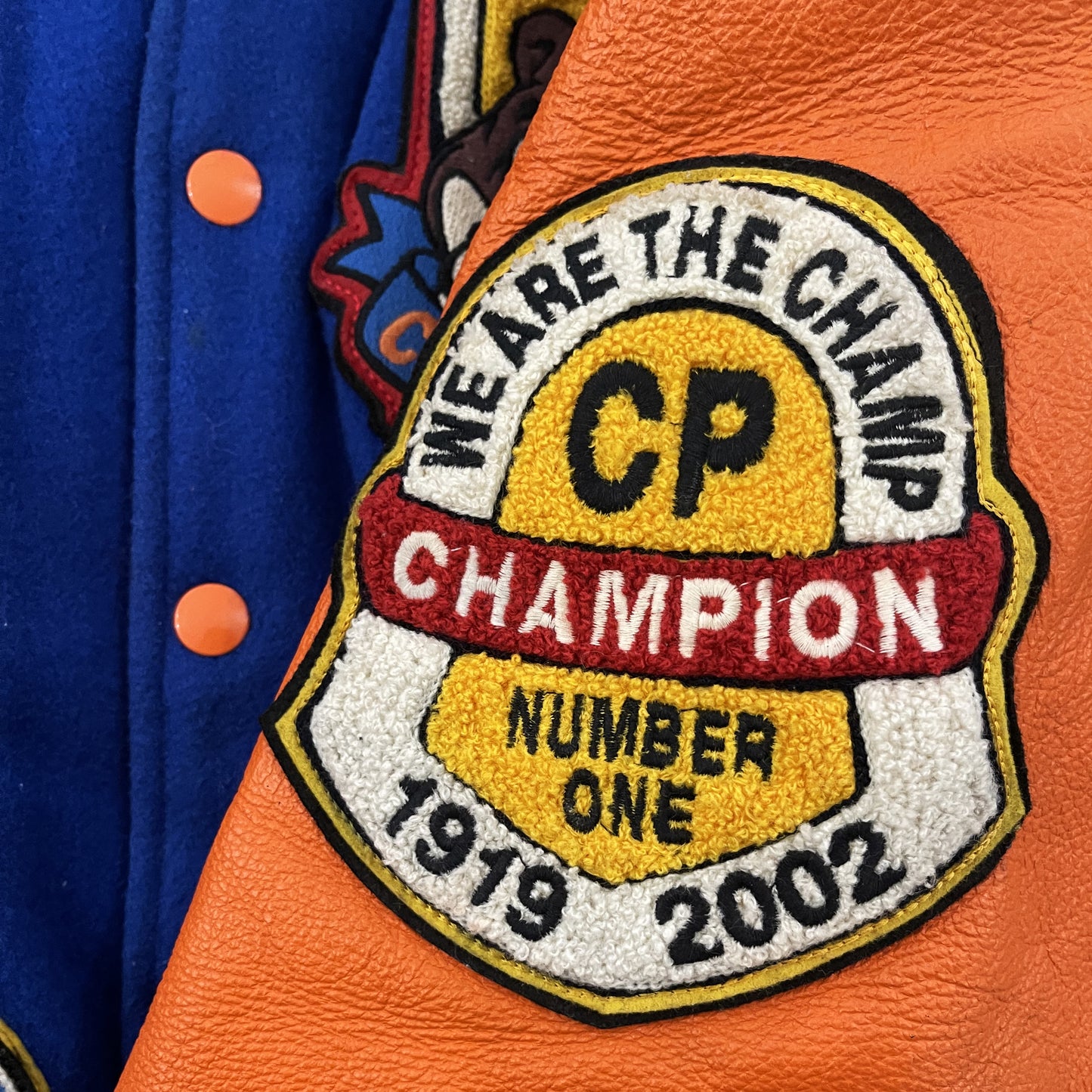 Champion 'Fair and Square Champion' Varsity Jacket - M