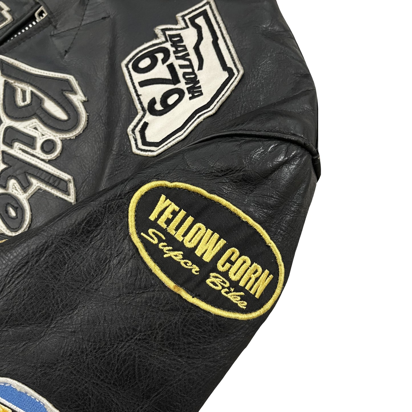 Vanson Leathers x Yellow Corn Motorcycle Racer Jacket - M