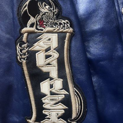 Avirex 'Speed Tiger' Leather Varsity Jacket - XXL