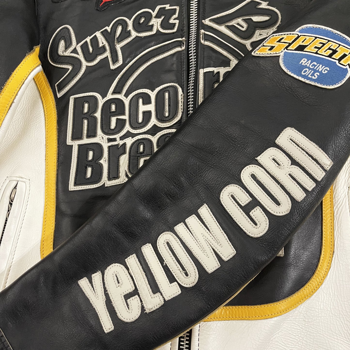 Vanson Leathers x Yellow Corn Motorcycle Racer Jacket - M