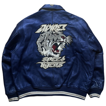 Avirex 'Speed Tiger' Leather Varsity Jacket - XXL